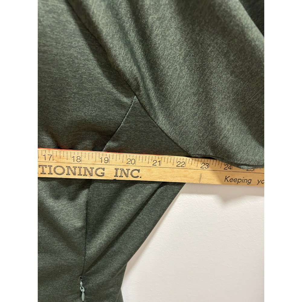 Tek Gear Womens XXL Olive Green Full Zip Workout Jacket Cinched Waist Reflective - Picture 6 of 11